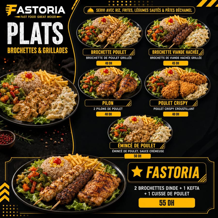 Brochettes et grillades FASTORIA